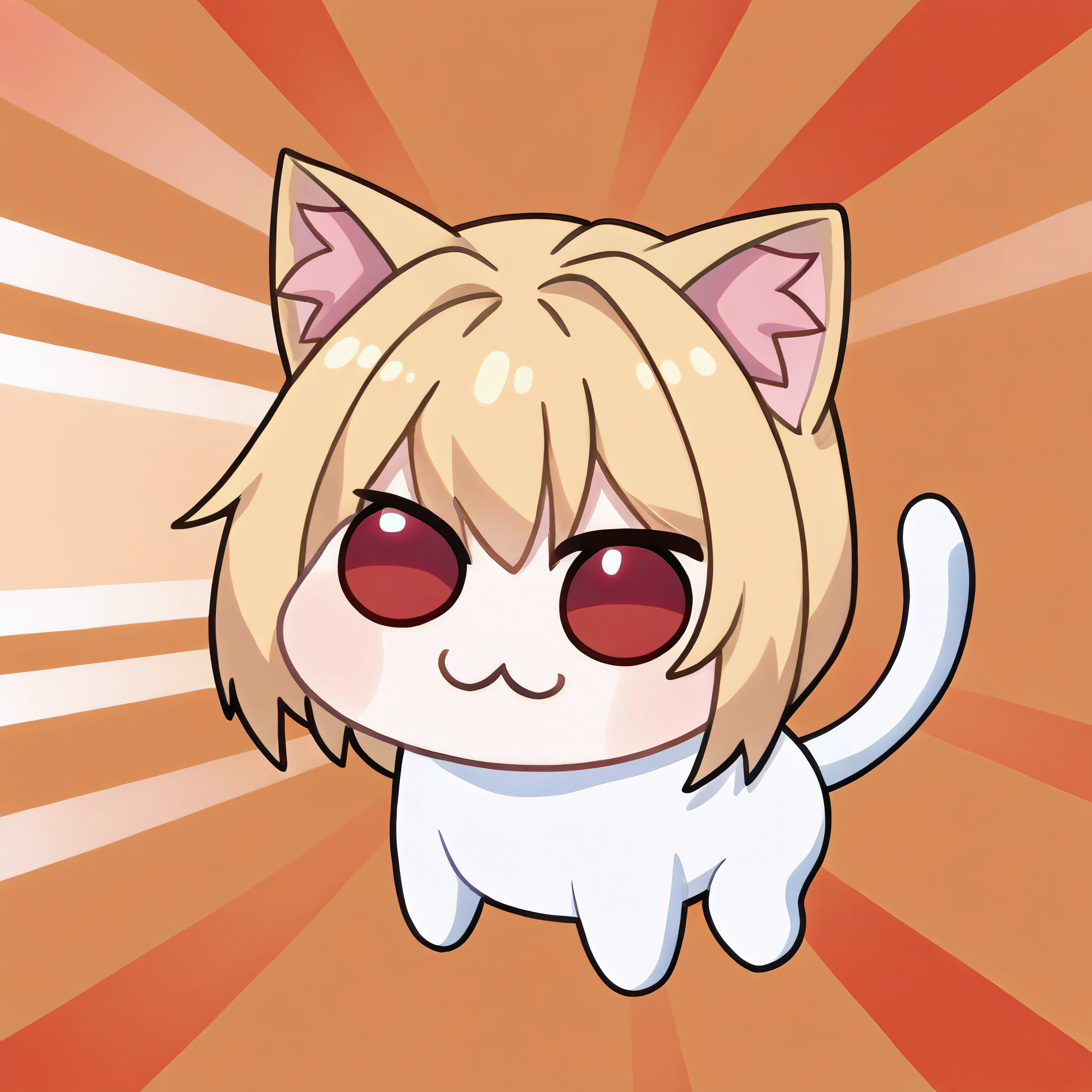 <lora:Doro_X_PDXL_V1:0.9> score_9, source_cartoon, doro, creature, :3, chibi, four legs, no humans, <lora:necoarc-guy-PONY-v1:0.9> necoarc, slit pupils, cat ears, blonde hair, red eyes, abstract background