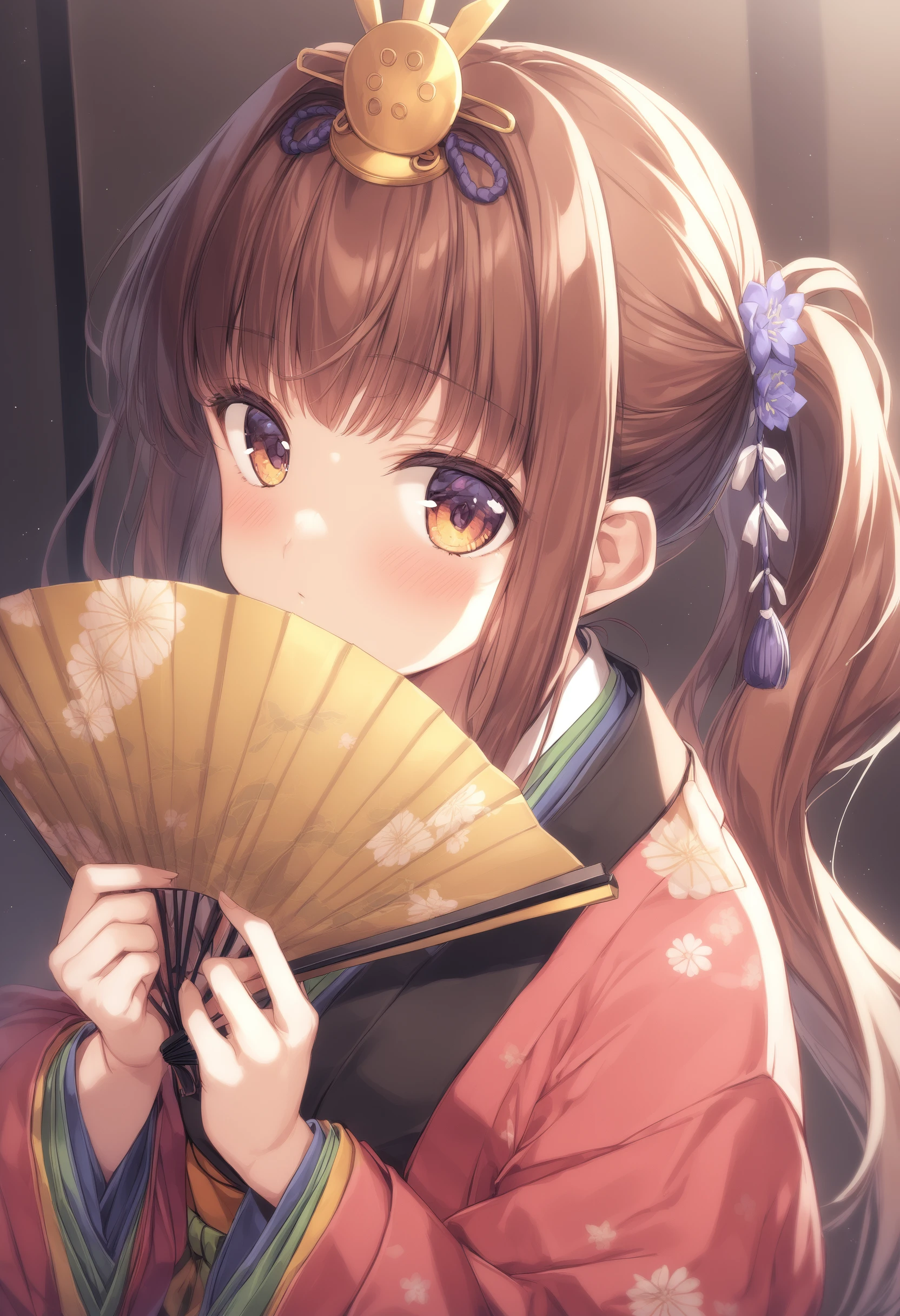 1girl, <lora:sdxl-flat:-1>,medium breasts,
<lora:ohinasamaXLv1:0.9>,ohinasama,japanese clothes,folding fan, covering mouth,
from behind, portrait, looking away, expressionless, closed mouth,
best quality,medium quality,