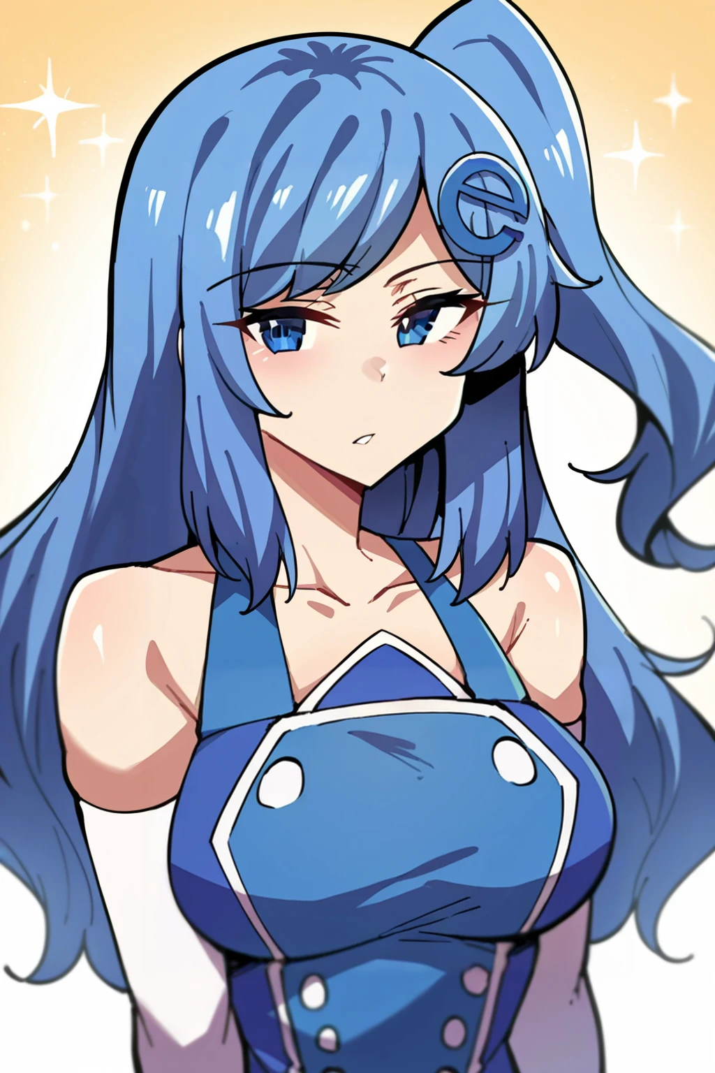 absurdres,high quality,score_9, score_8_up, score_7_up, score_6_up, score_5_up, score_4_up, BREAK source_anime,bottomless,1girl,rating_explicit
edgSexplorer,hair ornament,white elbow gloves breasts, looking at viewer, bare shoulders, collarbone, upper body, side ponytail, cowboy shot
<lora:edgSexplorerPony:1>