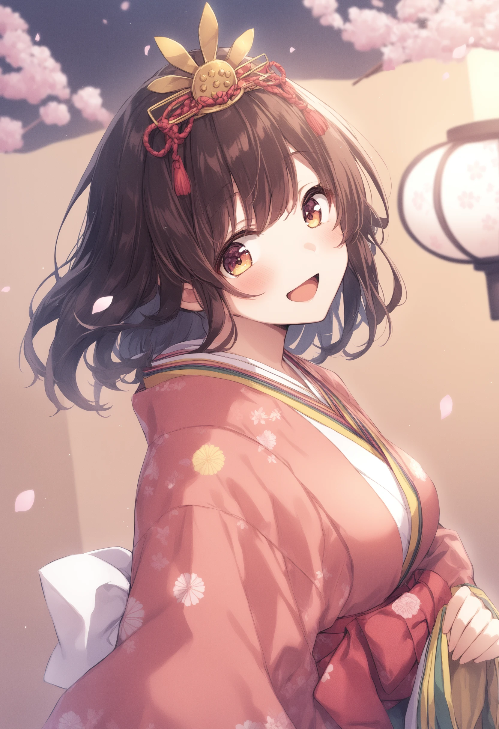 1girl, <lora:sdxl-flat:-1>,medium breasts,
<lora:ohinasamaXLv1:0.9>,ohinasama,japanese clothes,
from side, upper body, looking to the side, happy, open mouth,
best quality,medium quality,