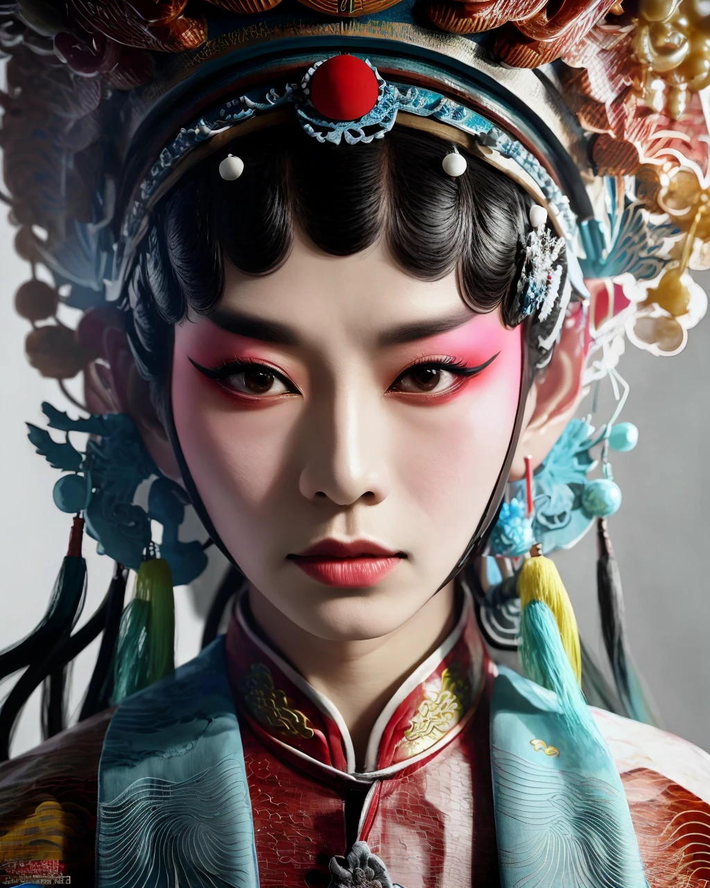 Flat color, Color Ink Splashing, best quality,masterpiece,highly detailed,ultra-detailed, <lora:BeijingOpera:1> beijing opera, solo focus,, Portrait Photography Style, expressive, emotive, intimate, by Annie Leibovitz, Richard Avedon, Steve McCurry