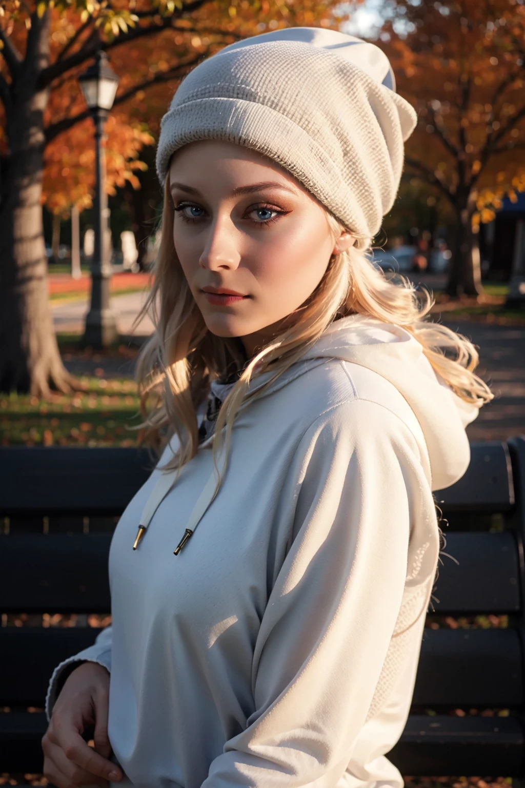 <lora:mondongo_LoRA_OliviaTaylorDudley_v2:1> mndngwmn, blond hair, wearing a hoodie and jeans, beanie hat, on the park, (ultra realistic, 8k,high quality)