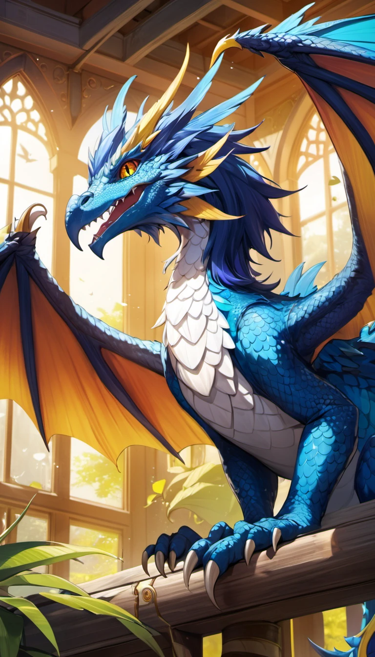 Harpie's Pet Dragon, vivid, detailed background, masterpiece, best quality, high quality, absurdres