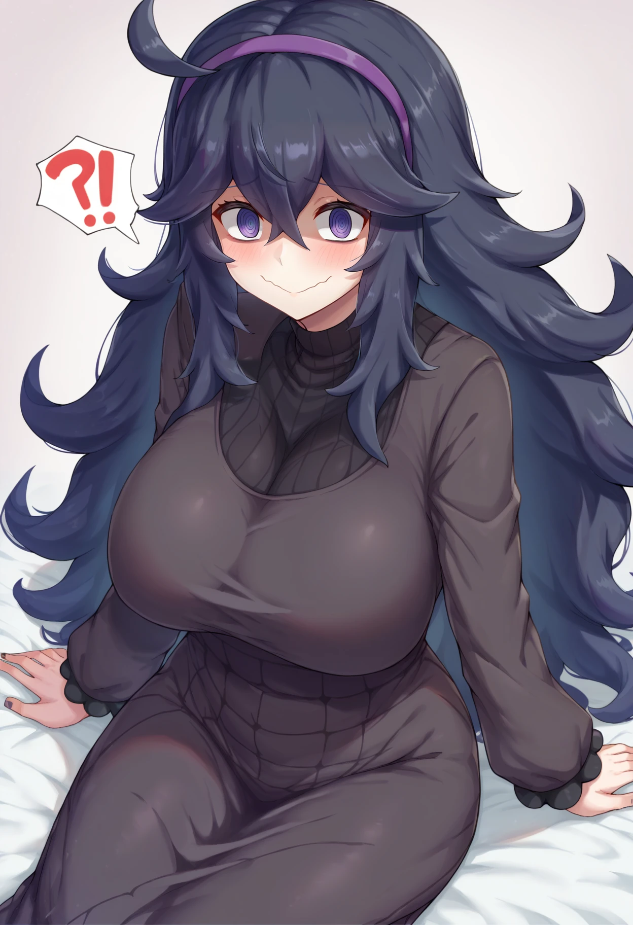 score_9, score_8_up, score_7_up,
BREAK
source_anime,
BREAK
hex maniac \(pokemon\), pokemon, 1girl, purple eyes, purple hairband,
shy, blush, long hair, ahoge, @_@, large breasts, long dress, black dress, long sleeves,
<lora:Cream Cod-v1-PDXL:1>