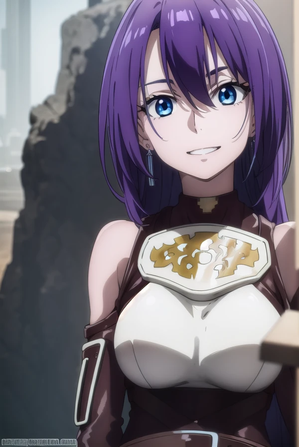 arthurpencilgon, <lora:arthur pencilgon s1-lora-nochekaiser:1>,
arthur pencilgon, long hair, blue eyes, hair between eyes, very long hair, purple hair, smile, grin,
BREAK gloves, belt, armor, clothing cutout, breastplate, bare shoulders, earrings,
BREAK outdoors, forest,
BREAK looking at viewer, (cowboy shot:1.5),
BREAK <lyco:GoodHands-beta2:1>, (masterpiece:1.2), best quality, high resolution, unity 8k wallpaper, (illustration:0.8), (beautiful detailed eyes:1.6), extremely detailed face, perfect lighting, extremely detailed CG, (perfect hands, perfect anatomy),