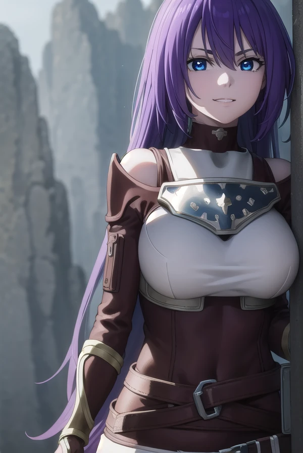 arthurpencilgon, <lora:arthur pencilgon s1-lora-nochekaiser:1>,
arthur pencilgon, long hair, blue eyes, hair between eyes, very long hair, purple hair, smile, grin,
BREAK gloves, belt, armor, clothing cutout, breastplate, bare shoulders, earrings,
BREAK outdoors, forest,
BREAK looking at viewer, (cowboy shot:1.5),
BREAK <lyco:GoodHands-beta2:1>, (masterpiece:1.2), best quality, high resolution, unity 8k wallpaper, (illustration:0.8), (beautiful detailed eyes:1.6), extremely detailed face, perfect lighting, extremely detailed CG, (perfect hands, perfect anatomy),