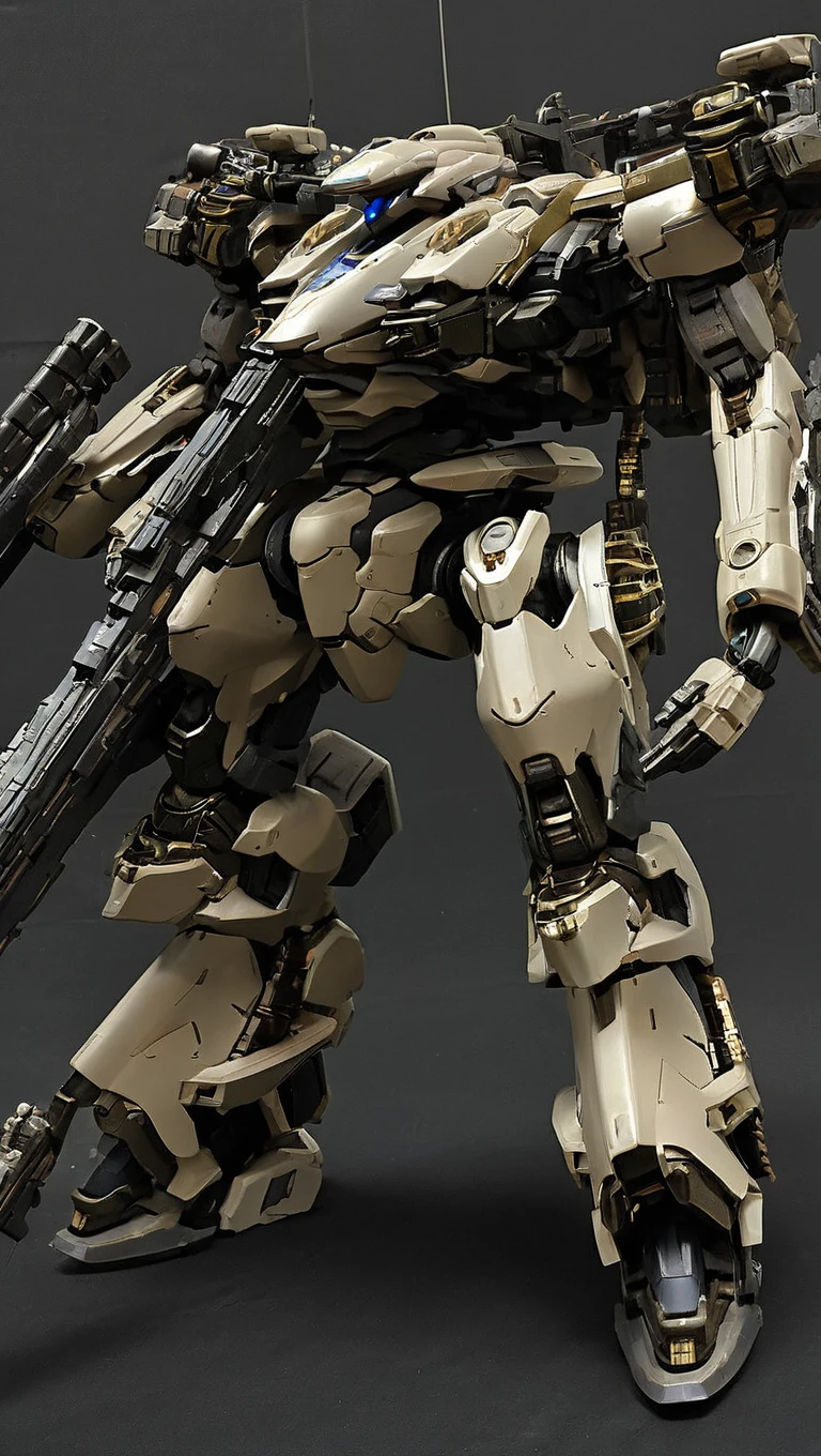 cinematic film still of professional 3d model of (ARMOREDCORE:0.8),(science fiction:1),(a heavy mech:1.4),(hawken:1.4),(very biggest size mecha:1.6),(long legs:0.8),glowing eyes,(full body:1.2),mechanical parts,robot joints,(holding huge weapons:1.5),best quality,masterpiece,highly detailed,ultra-detailed,(huge mechanical weapon:1.3),(detailed weapon:1.2),(huge mechanical gun:1.2),<lora:srdxl_v2_5a1:0.8>,, octane render, highly detailed, volumetric, dramatic lighting, shallow depth of field, vignette, highly detailed, high budget, bokeh, cinemascope, moody, epic, gorgeous, film grain, grainy