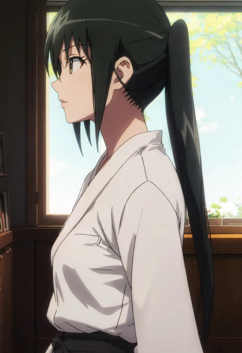 {safe:1.10}, best quality, masterpiece, highres, solo, {mitsuba_mutsumi_seitokaiyakuindomo:0.90}, profile, from_side, upper_body