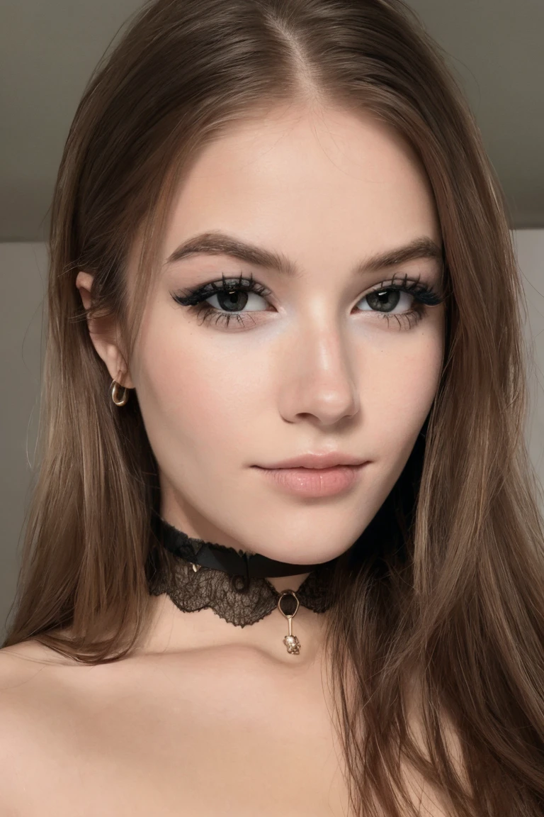4k, 8k, ultra highres, raw photo in hdr, sharp focus, intricate texture, detailed skin,skin imperfections, realistic, detailed facial features, highly detailed face, posing,perfect lighting,long hair,makeup,close-up,face only,beautiful background,detailed background,choker,<lora:MichelleLuna1:0.7>MichelleLuna1