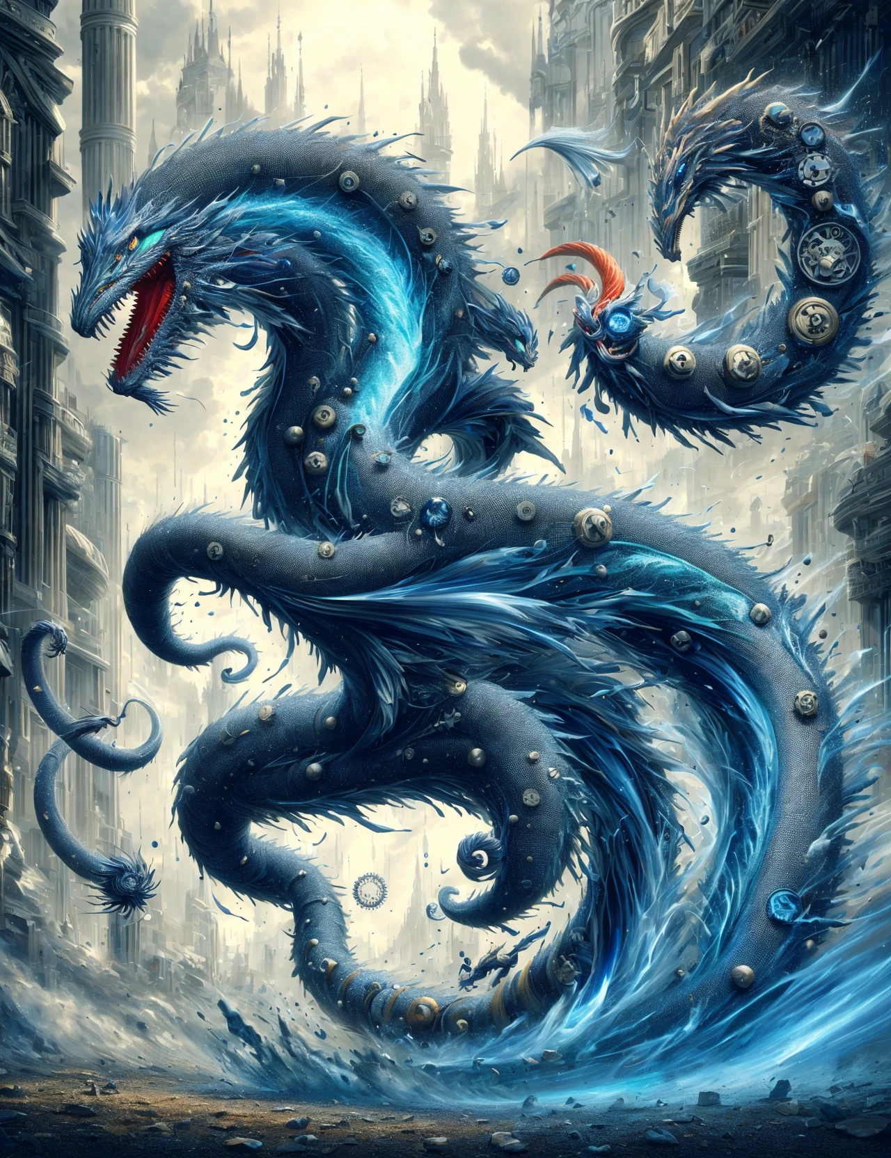 masterpiece, awesome quality, hyper detailed, DonMFma force pulsating sulfurous sound european stocky Lindworm, misty
, <lora:DonMFma-000006:1>
