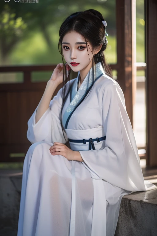 ltra-detailed,highly detailed,best quality,masterpiece,illustration,realistic,photorealistic,
1girl, solo, 
xiaobai, hanfu,
looking at viewer,cowboy shot, 
 <lora:xiaobai_v1_07:0.7>