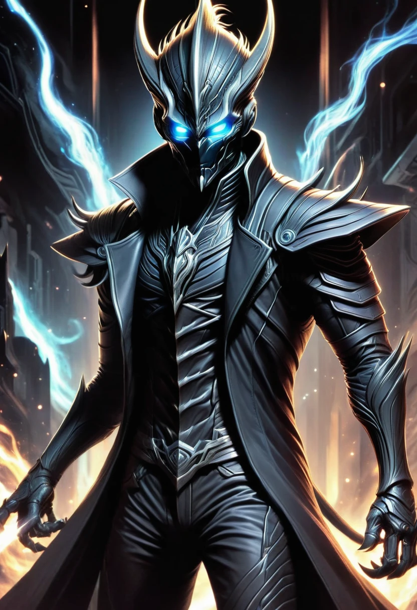 DonMN01rXL anime male xeno'jiiva, warlock,sharpshooter, chausse ,  <lora:DonMN01rXL-000008:0.8>
