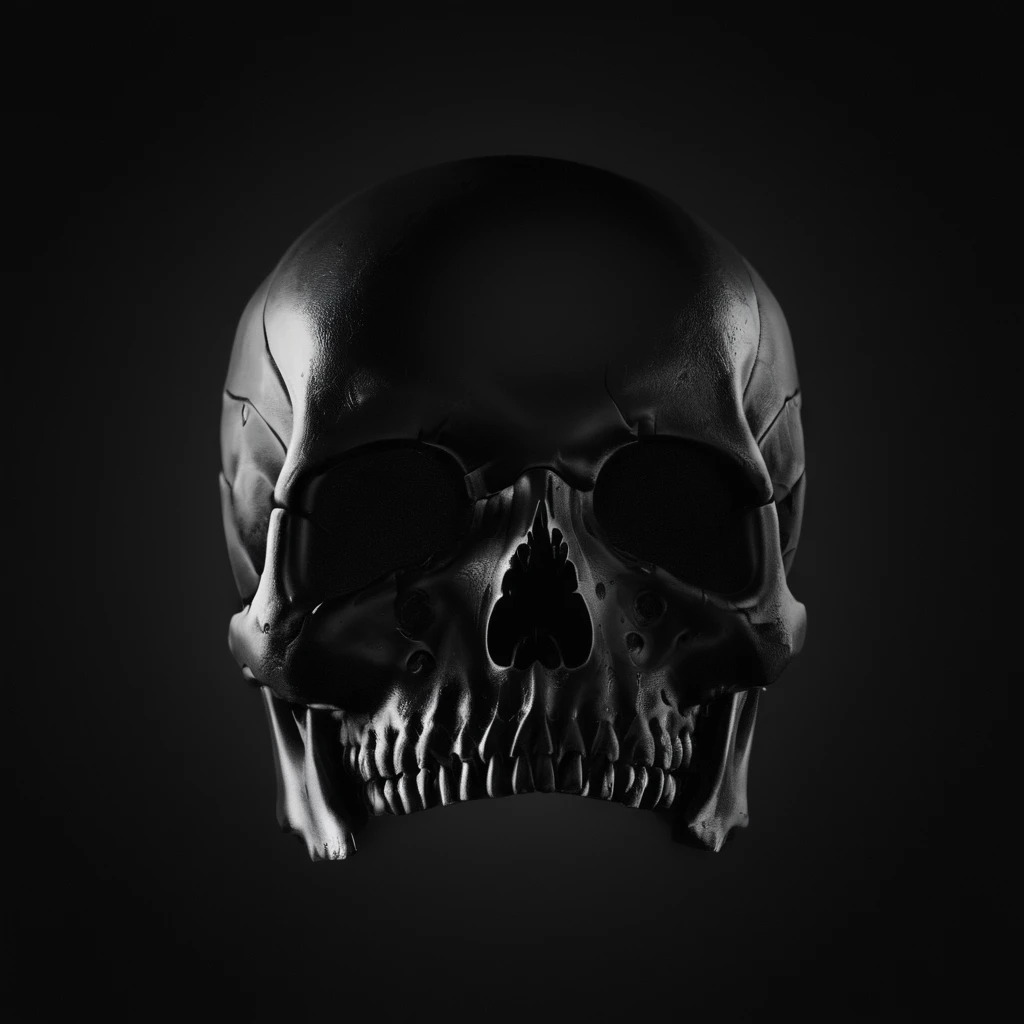 UHD, 4k, ultra detailed, cinematic, a photograph of  <lora:vantablack style:1>
a black picture of a skull with a black background,comic,blurry,depth of field,blurry background,photo background , vantablack style, super-black coating style, dark coating style, epic, beautiful lighting, inpsiring