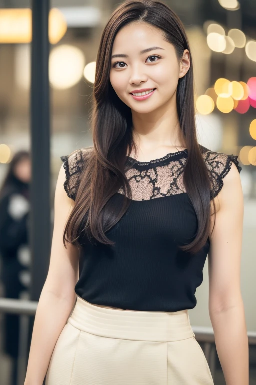 Malay girl, very long white hair,wear black Mini peplum Dress , laughing and posing with hand on head, touching her own hair, wear gold handbag, from back view, windy, detail skin, age spot, detail skin texture, mole below eyes, small breast, flat chest, wide hips, small waists, thick thighs, slim abs, beautiful petite body, nighttime, laughing, happy, cool ambient, crowded cafe, blur background, bokeh, cinematic lighting, Super 8mm lense, Extreme close-up, deep focus cinematography effect, Natural Lighting, pastel color grading, high quality, ultra detail, 8k resolution