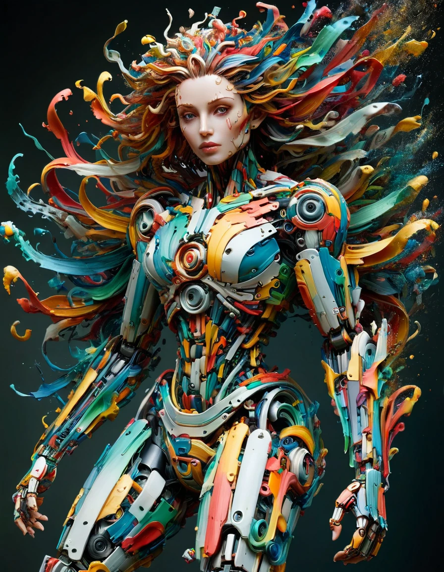 masterpiece,best quality,bio-robot,glassy texture,mechanical core,conduit,tubes all over her,medusa's <lora:ral-drptpl:1> ral-drptpl