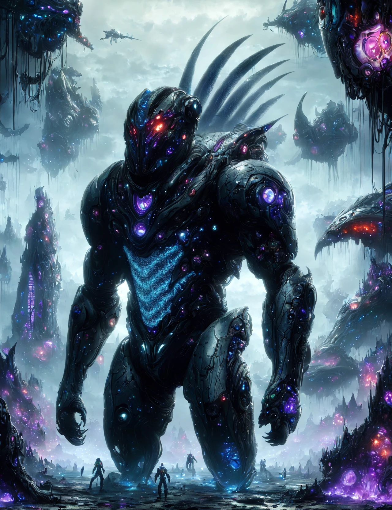 masterpiece, awesome quality, hyper detailed, DonMX3n0 organic, futuristic, scifi, male great race of yith, cybersecurity analyst,, stone club <lora:DonMX3n0:0.8>