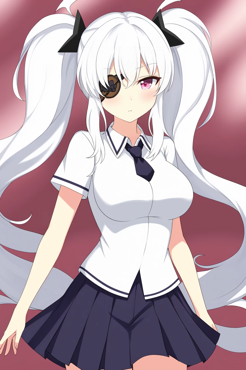 solo, Yagyuu_SK, eye patch, white hair, BREAK, school outfit
<lora:Yagyuu_SK:0.7>
<lora:add_detail:0.25>
<lora:GoodHands-vanilla:1.0>