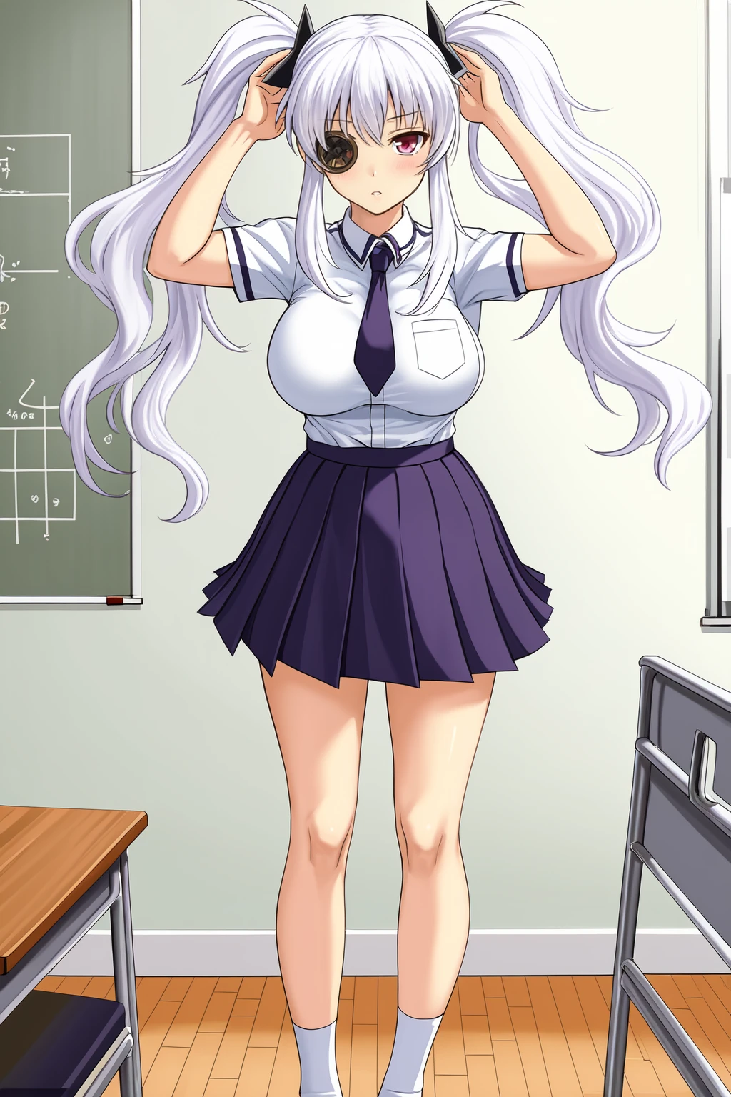 solo, Yagyuu_SK, school outfit, BREAK, school classroom, whiteboard
<lora:Yagyuu_SK:0.7>
<lora:add_detail:0.25>
<lora:GoodHands-vanilla:1.0>