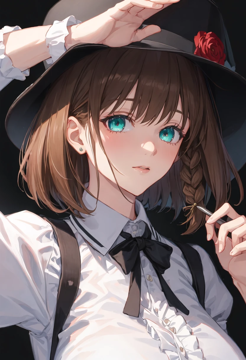 {safe:1.10}, best quality, masterpiece, highres, solo, {charlotte_corday_fgo:0.90}, portrait, looking_at_viewer