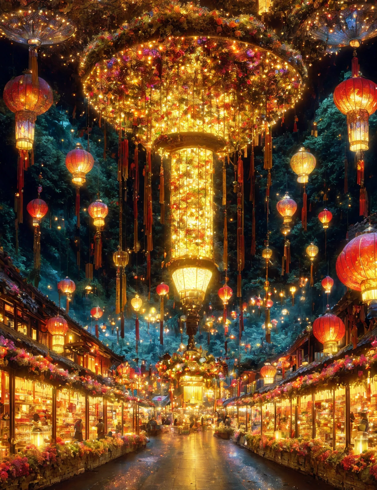masterpiece, awesome quality, hyper detailed, DonM1un4rN3wy34r, marketplace, elemental control,woodland,school of fish, <lora:DonM1un4rN3wy34r-000004:1>