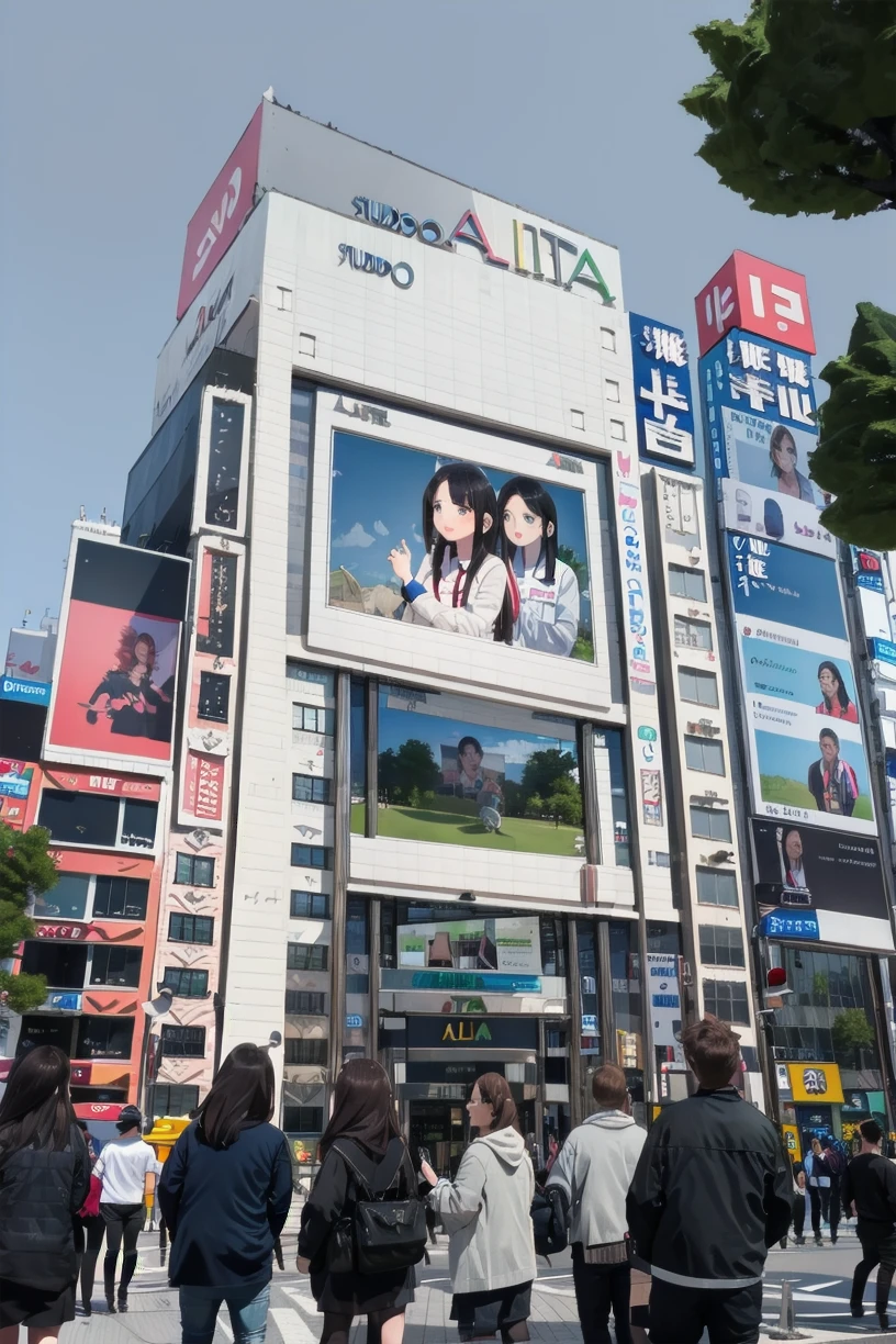 best quality,masterpiece,ultra high res,
shinjukuALTA, storefront, 6+boys, city, multiple girls, real world location, building, outdoors, tree, 6+girls, multiple boys, scenery, crowd, sky, long hair, sign, black hair, street, day, lamppost, road, phone, traffic light, cityscape
 <lora:shinjukuALTA_SD15_V1:1>