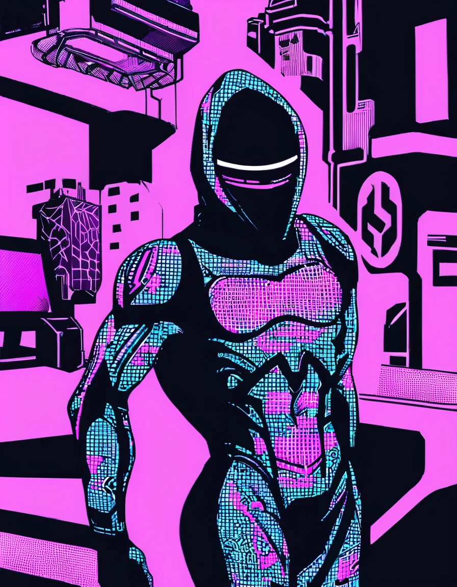 neonpunk style blue theme,monochrome,glowing,solo,1boy,no humans,fake cover,<lora:phonk:1>, . cyberpunk, vaporwave, neon, vibes, vibrant, stunningly beautiful, crisp, detailed, sleek, ultramodern, magenta highlights, dark purple shadows, high contrast, cinematic, ultra detailed, intricate, professional