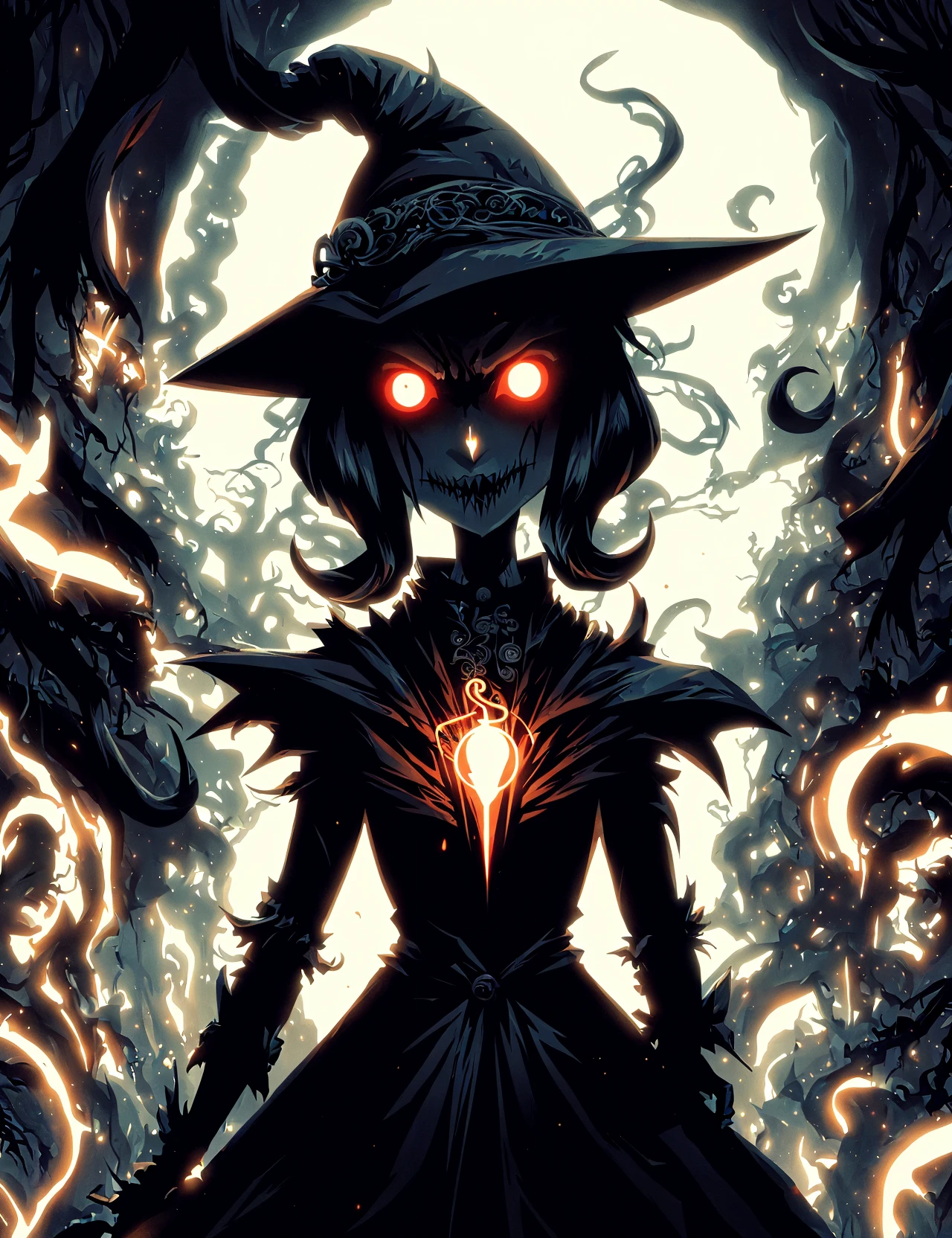 masterpiece, awesome quality, hyper detailed, DonMD4rkT00ns ,painting,closeup female energy vampire- eerie, shadowy figures with glowing eyes and tendrils that siphon energy,, <lora:DonMD4rkT00ns-000006:0.8>