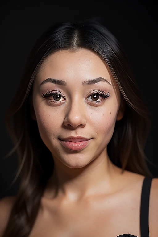 DEN_kat_wasian,
(headshot:1.2) portrait on a (plain black background:1.2), (headshot:1.2), (face focus:1.1), (facing the camera:1.2), Head in the centre, (eye contact:1.3), (intense stare:1.1), mouth open, (facing straightforward:1.2), (forward facing:1.1), Head, face, Head focus, Head tilted down, looking slightly up at the camera,
detailed, skin pores, textured, high resolution, immaculate, 8k, raw, photorealistic, real, f1.4, bokeh, slr, <lora:epi_noiseoffset2:1> <lora:ClothingAdjuster3:-1.3>