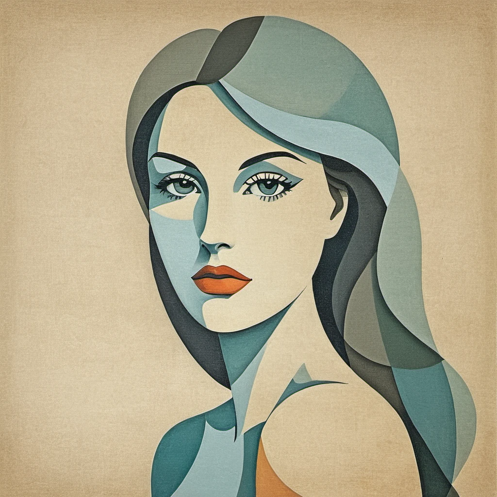 Picasso cubism art of a woman,subtle colors, minimalist, faint, <lora:mihandley3_xl_3_standard_merger_43_99_08_02:1>