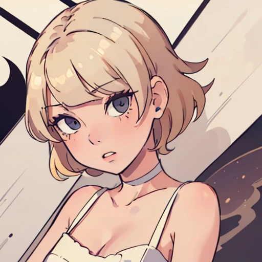 Taylor_Swift_512v1-4900, a woman wearing a white dress, (short blonde hair),