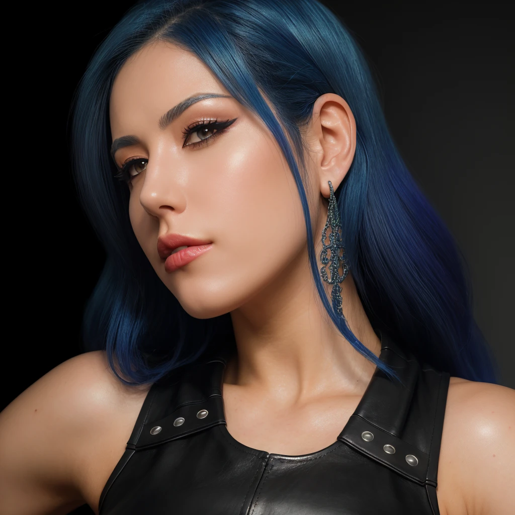 <lora:()Alissa White-Gluz:1> @li$$a_girl, closeup shot,  wearing a (leather top:1.2),  (8k, RAW photo, best quality, depth of field, ultra high res:1.2), (absurdres, intricate, photorealistic, masterpiece, ultra-detailed)