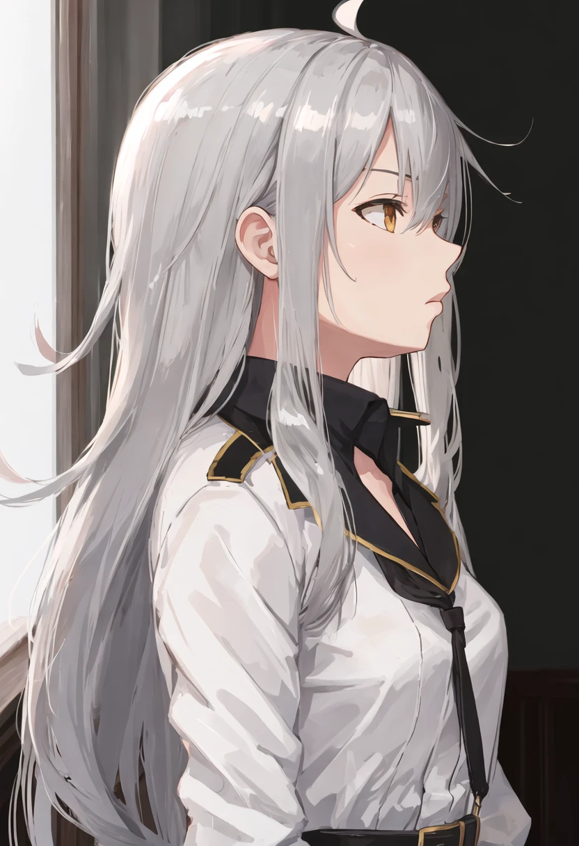 {safe:1.10}, best quality, masterpiece, highres, solo, {gangut_kantaicollection:0.90}, profile, from_side, upper_body