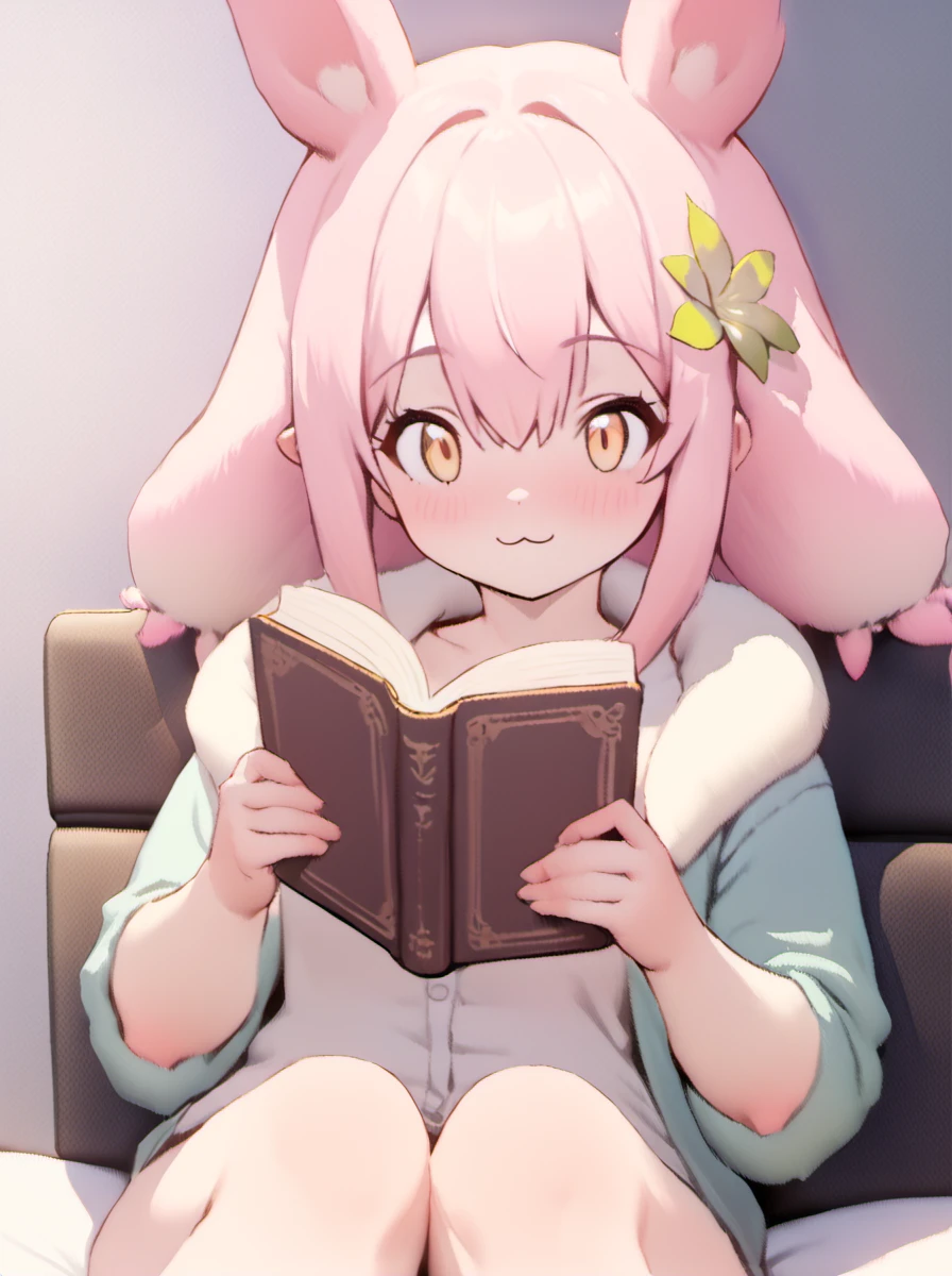 masterpiece,best quality,
a palworld-flopie reading a book with big ears ,flower,jacket,:3,shirt,Holding a book in both hands
<lora:palworld_flopie_xl_lora_v4-000098:1.2>,