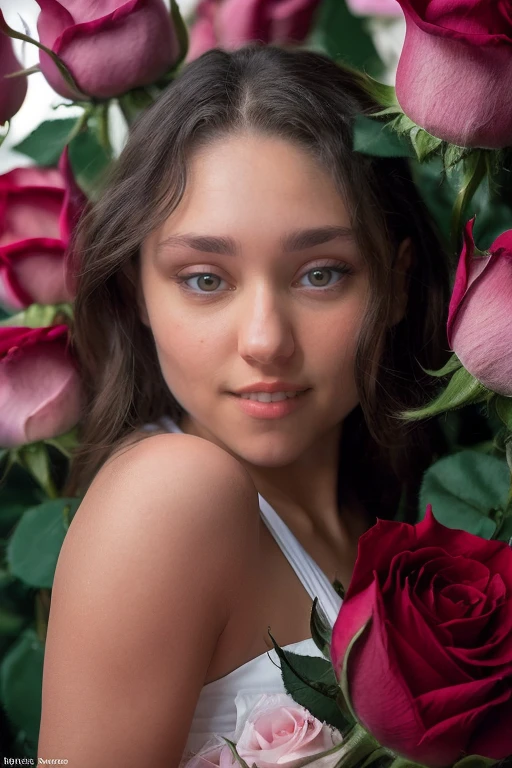 DEN_erisverba_SG,
laying in a rose bed with heaps of roses wearing flowers as clothing, (Roses:1.3), Rose, Rose petals, laying in a (pile of roses:1.3), (mound of roses:1.3), (heap of rose:1.3)s, lots of roses,
bokeh, f1.4, 40mm, photorealistic, raw, 8k, textured skin, skin pores, intricate details  <lora:epi_noiseoffset2:1>, epiCRealism <lora:ClothingAdjuster3:-1.3>