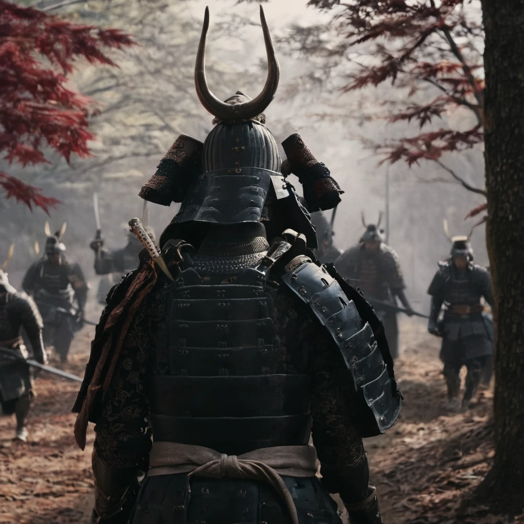 cinematic film still of  <lora:shogun style:1>
Shogun a group of people in armor standing in front of a gate,hat,holding,weapon,male focus,outdoors,multiple boys,horns,sword,holding weapon,armor,holding sword,katana,helmet,shoulder armor,sheath,japanese armor,fake horns,torii,sode,kote,samurai,horned helmet,kusazuri,kabuto (helmet) , Japanese culture, Samurai, armor, warrior, horror theme, Shogun style, shallow depth of field, vignette, highly detailed, high budget, bokeh, cinemascope, moody, epic, gorgeous, film grain, grainy