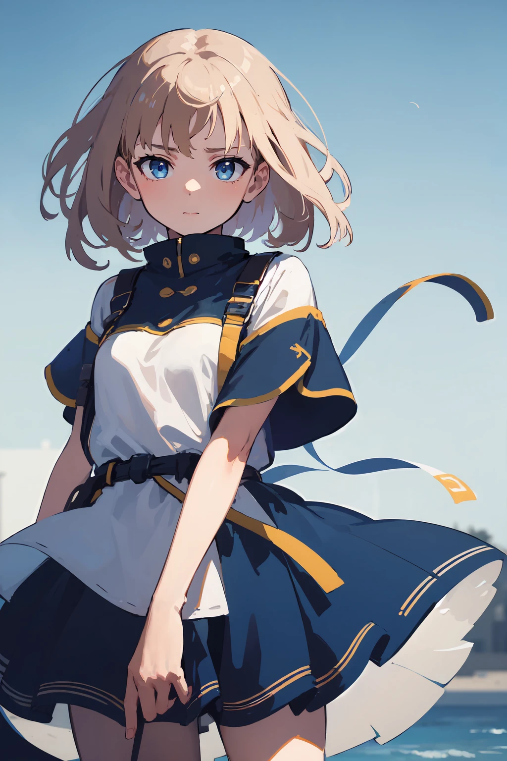 masterpiece,high quality,highres,1girl,solo,cowboy shot,tailwind,(blue eyes , ),medium hair ,,,,<lora:wind-tailwind-v1-wasabiya:1>,