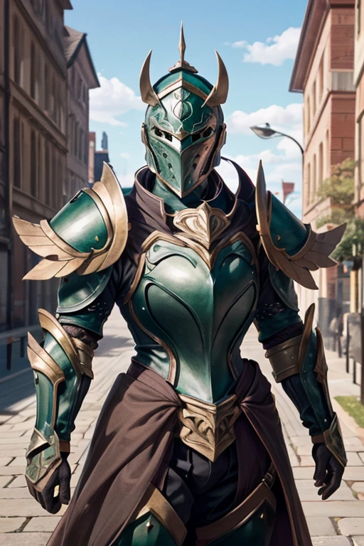<lora:Hxarmour004:0.6>,hxarmour,1girl,(dark green armour:1.3),City Park Alpine Flower,