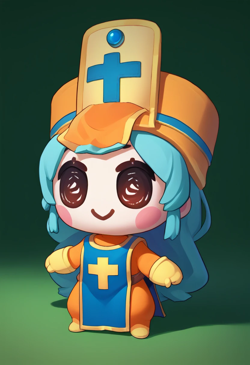 score_9, score_8_up, score_7_up, chibi, solo, 1girl, dq3priest, smile, mitre, orange bodysuit, tabard, yellow gloves <lora:style_beegsmol_ponyXL:1.1> <lora:dq3_priest_ponyXL:0.9>