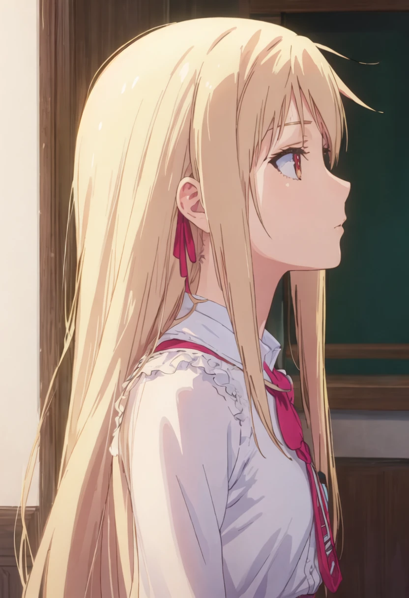 {safe:1.10}, best quality, masterpiece, highres, solo, {shiina_mashiro_sakurasounopetnakanojo:0.90}, profile, from_side, upper_body