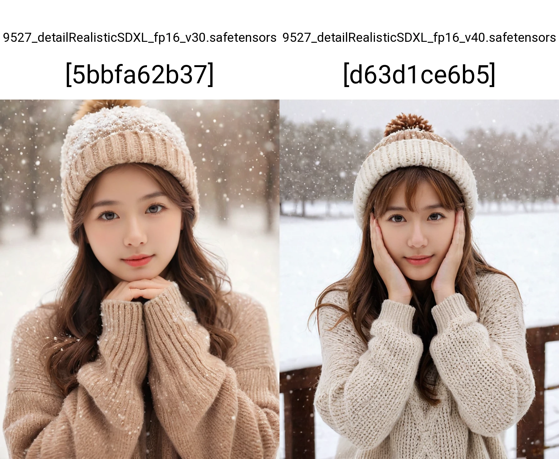masterpiece, best quality, raw photo, realistic, 1girl, (helf-length portrait:1.5), long hair, sweater, sweater hat, supporting head on hands, (cute face, temptations look), snowing background, (sepia photography), (professional photo, balanced photo, balanced exposure)