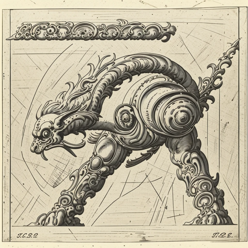 <lora:LCM_LoRA_Weights_SD15:1>, <lora:Grotesque_Letters_01:1.5>, grotesque ornament