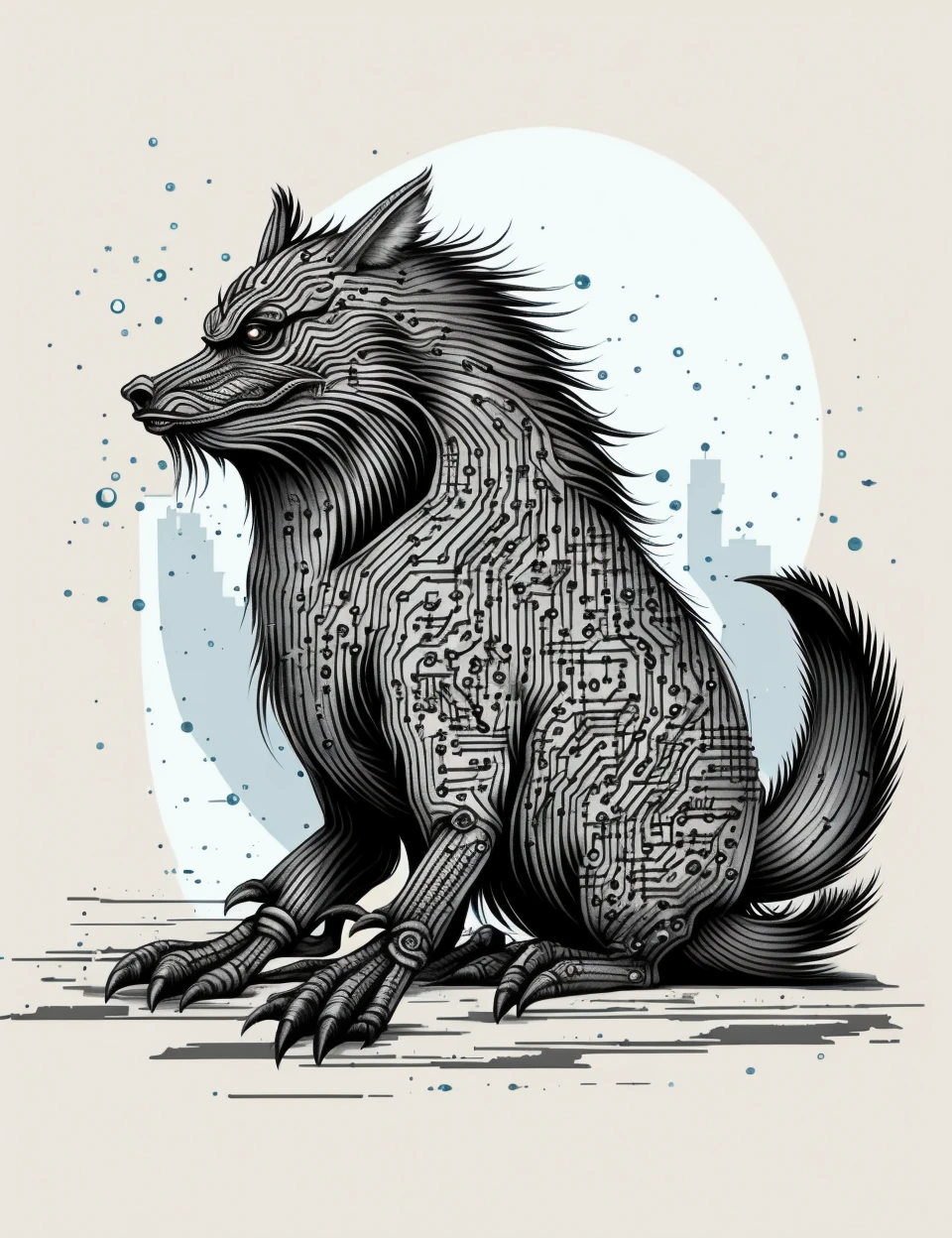 DonMC1rcu17Pl4n,2D,sketch,yaksha, small stocky, illusive cute agile timeless unaging awesome fairytale creature, intimate , <lora:DonMC1rcu17Pl4n:1.1>