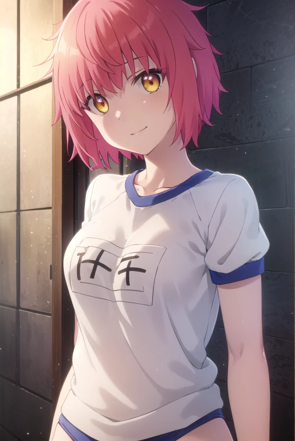 prismatanaka, <lora:prisma tanaka s3-lora-nochekaiser:1>,
tanaka, short hair, (yellow eyes:1.3), red hair, smile,
BREAK shirt, white shirt, short sleeves, gym uniform, buruma, name tag, blue buruma,
BREAK outdoors, snow,
BREAK looking at viewer, (cowboy shot:1.5), dynamic pose,
BREAK <lyco:GoodHands-beta2:1>, (masterpiece:1.2), best quality, high resolution, unity 8k wallpaper, (illustration:0.8), (beautiful detailed eyes:1.6), extremely detailed face, perfect lighting, extremely detailed CG, (perfect hands, perfect anatomy),