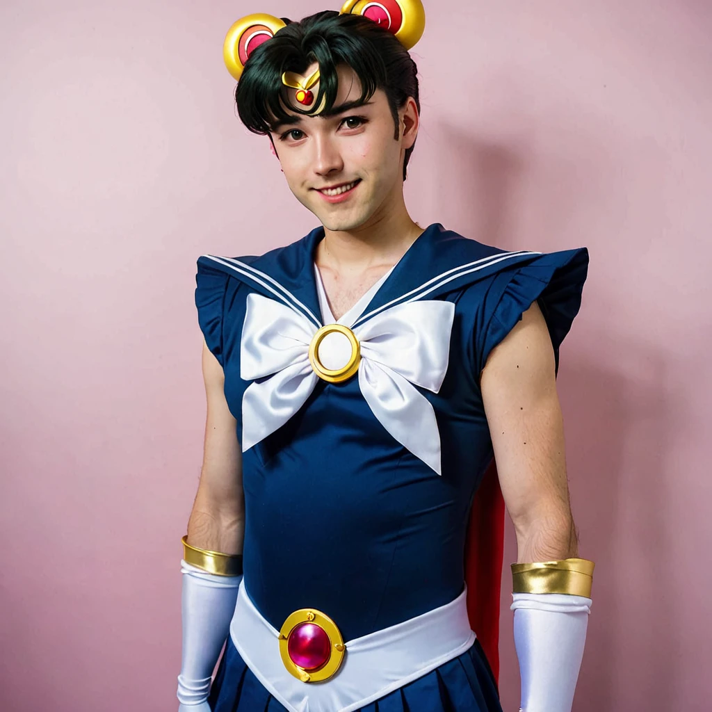 LSM, a man dressed in a sailor costume, Sailor senshi, Serafuku <lora:SM_costumes_SDXL:1>