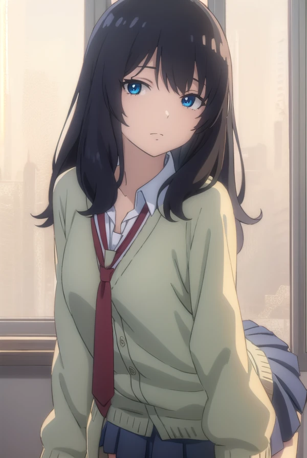 hijiriyajima, <lora:hijiri yajima movie2-lora-nochekaiser:1>,
hijiri yajima, long hair, black hair, blue eyes,
BREAK skirt, school uniform, pleated skirt, necktie, miniskirt, cardigan, red necktie, brown cardigan,
BREAK indoors, classroom,
BREAK looking at viewer, (cowboy shot:1.5), dynamic pose,
BREAK <lyco:GoodHands-beta2:1>, (masterpiece:1.2), best quality, high resolution, unity 8k wallpaper, (illustration:0.8), (beautiful detailed eyes:1.6), extremely detailed face, perfect lighting, extremely detailed CG, (perfect hands, perfect anatomy),