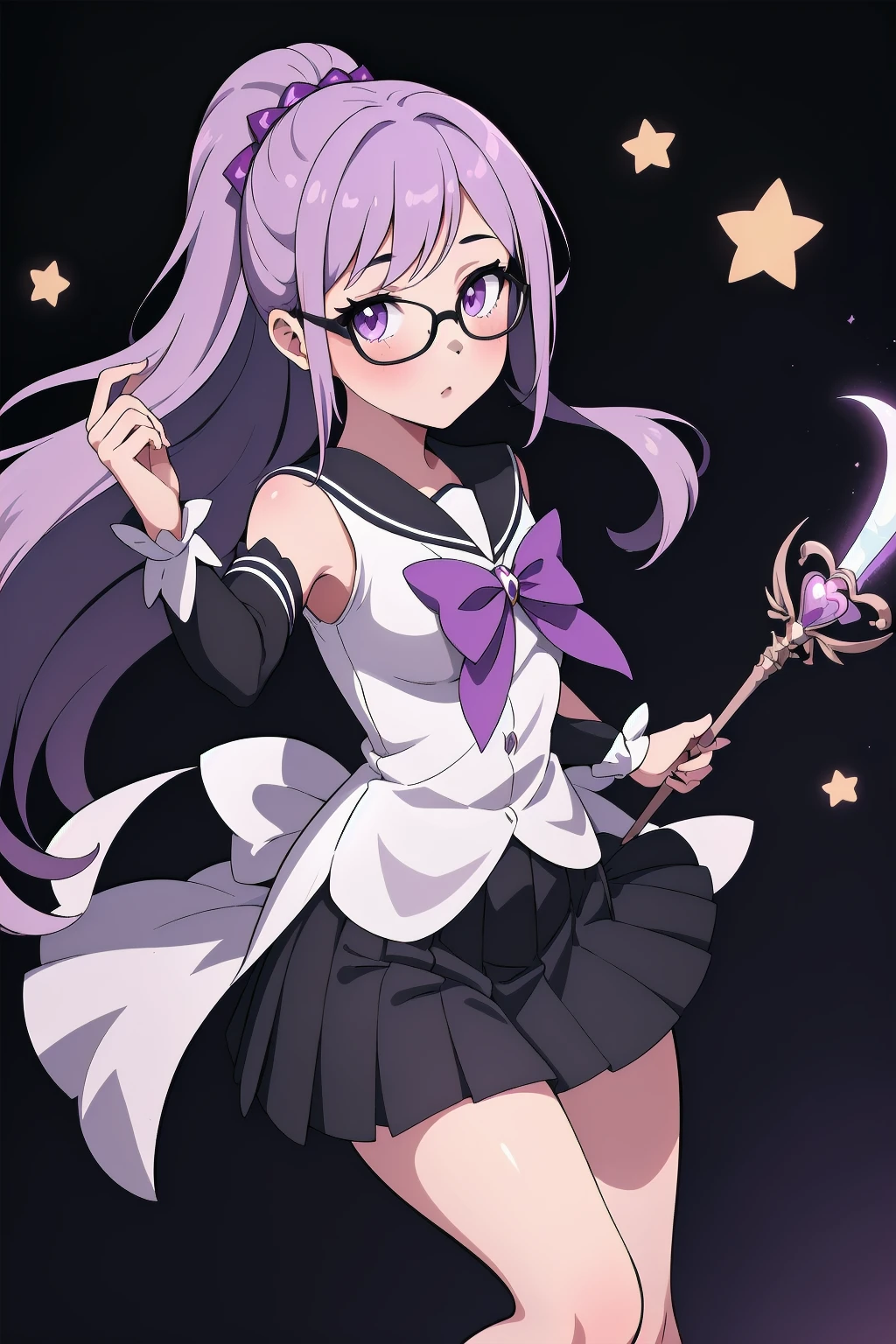 <lora:rm-soraya:0.9> 1girl, solo, (masterpiece, best quality), rm-soraya, magical girl outfit, magic stick
