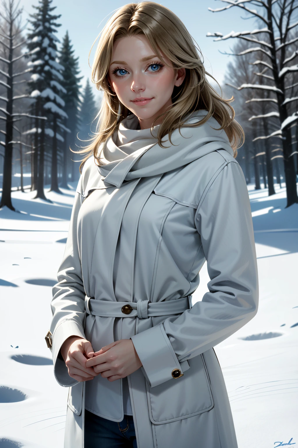 ((ultra detailed, masterpiece, absurdres))
 <lora:DSAmelie:0.8>
DSAmelie, blonde hair, blue eyes, in a winter wonderland, cowboy shot, winter clothing, smile