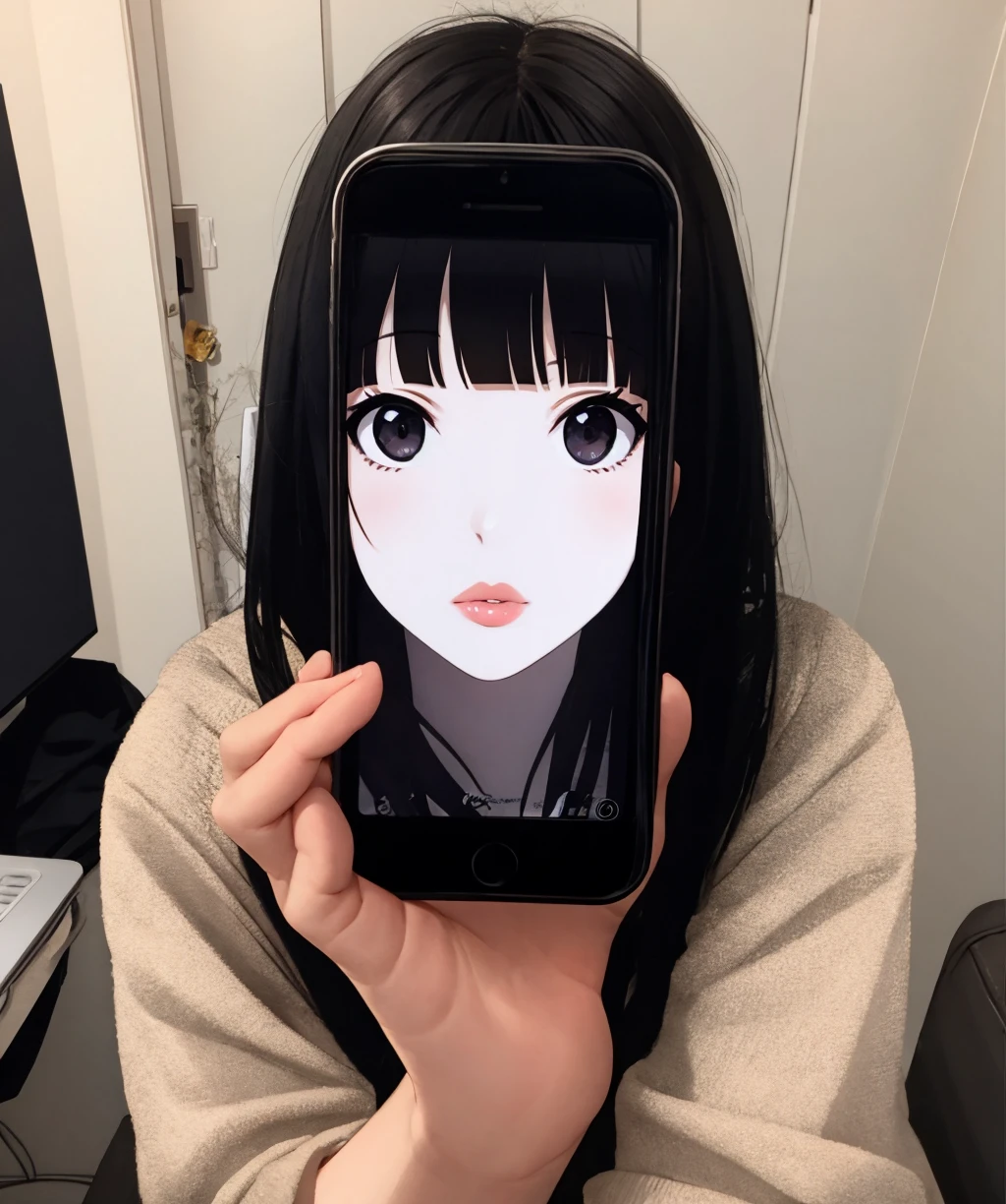 (((masutepiece, Highest Quality, High Definition, high detailing)))), POV, 1girl in, (((Holding a photo ID in your hand))), , oral, Perfect eyes,Huge breasts,(Korean idol face:1.5),(Menhera Face:1.1),(Jirai Makeup Face:1.5),(Pink Eyeshadow:1.2), yandere、JPNIDOL, Downer、Menhera、frustration、Libido processing、NSFW,Gonzo, stares at the camera、detailed and beautiful eyes、Secondary image of a naughty appearance of a beautiful girl taken by Gonzo、Hentai Pictures
【Recording】Secondary erotic images of having sex while taking a gonzo