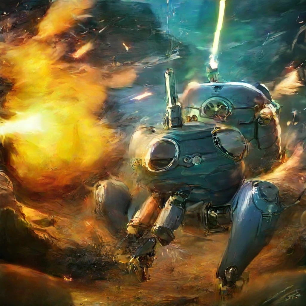 Tachikoma,score_9,score_8_up,score_7_up,score_6_up,score_5_up,score_4_up, <lora:Tachikoma:1>,signature,robot,mecha,science fiction,motion blur,realistic,battle,explosion,firing,dust,sparks,blue colored robot,
<lora:add-detail-xl:0.8>