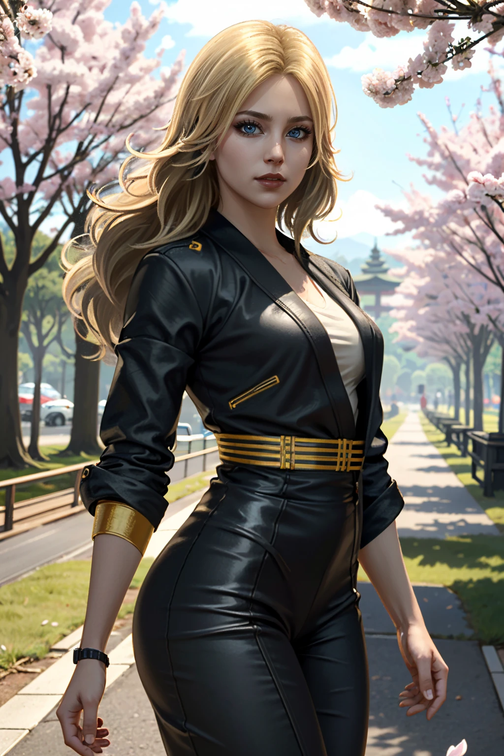 ((ultra detailed, masterpiece, absurdres))
 <lora:I2BlackCanary:0.8>
I2BlackCanary, 1girl, long hair, blonde hair, blue eyes, yukata, japan, cherry blossoms, hair ornament